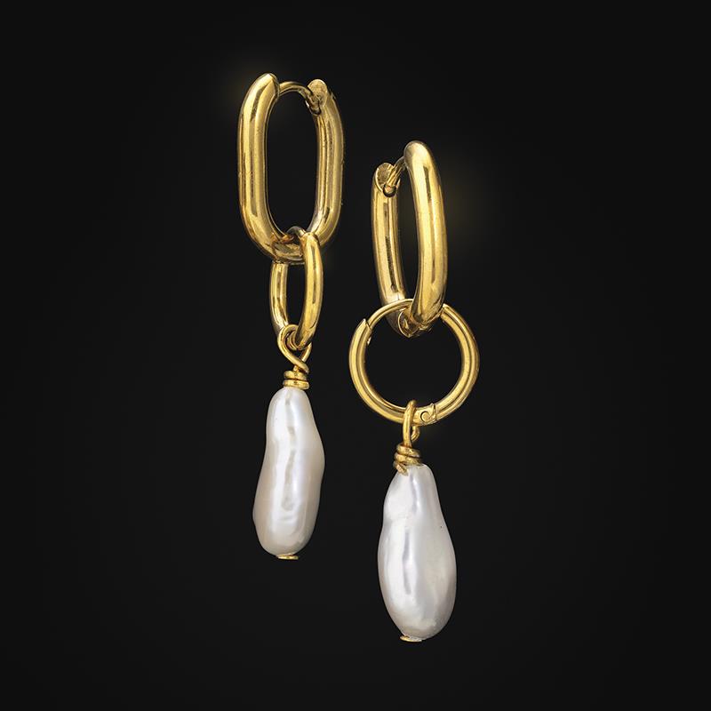 Distinctly Yours Baroque Pearl Earrings