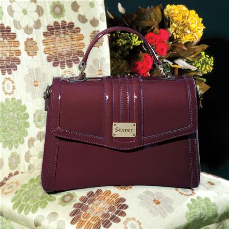 Baroness Burgundy Handbag