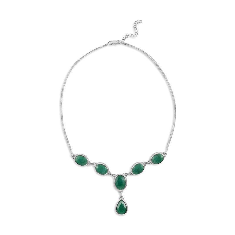 Carnaval Faceted Emerald Necklace