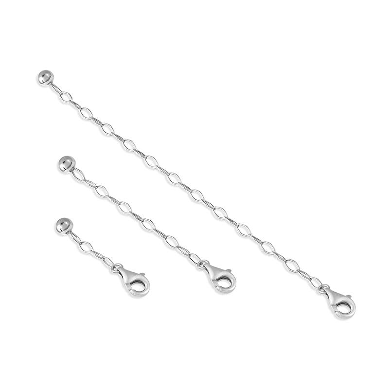 925 sterling silver extender 5.5mm Thick Necklace Extender 5.0''