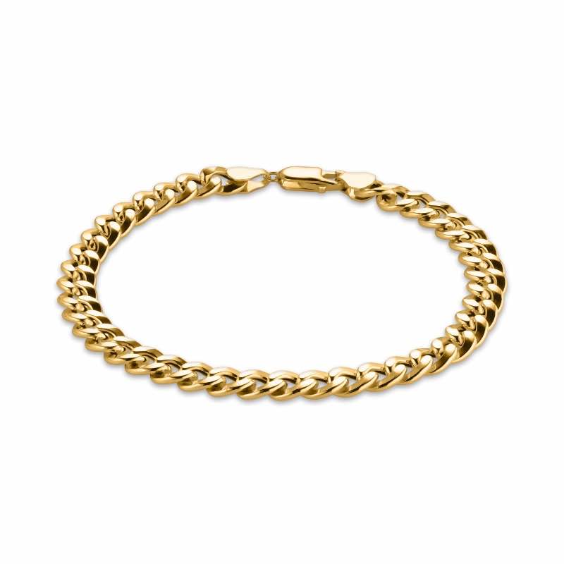 14K Gold Italian Grumetta Bracelet