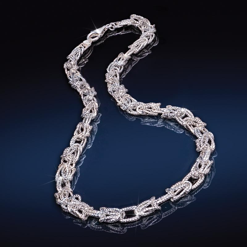 White Silver Necklace & Bracelet