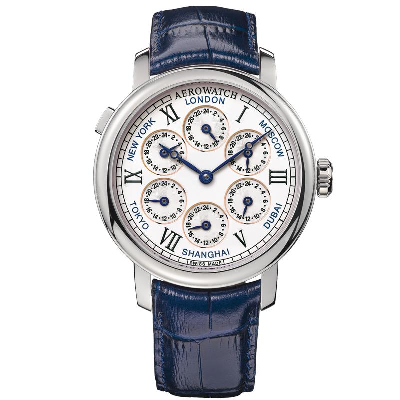 A. Lange & Söhne Lange 1 Timezone Platinum - With Box And Papers 116.025  2010 » Watches catalog