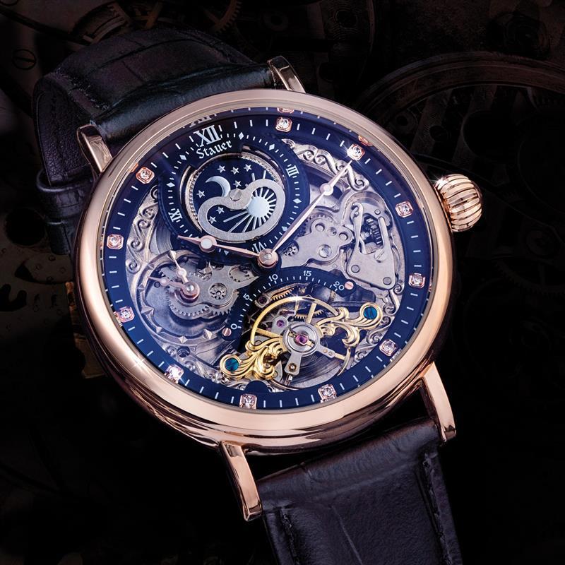 Patek Philippe skeleton automatic leather belt watch - Goodsdream