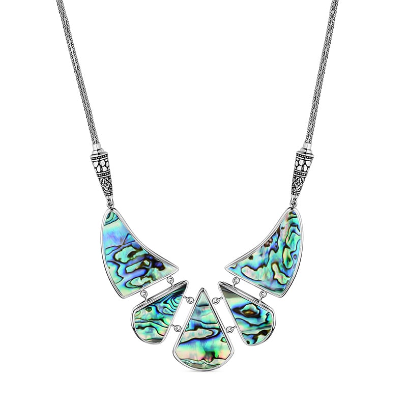 Sterling Silver Abalone Shell Necklace