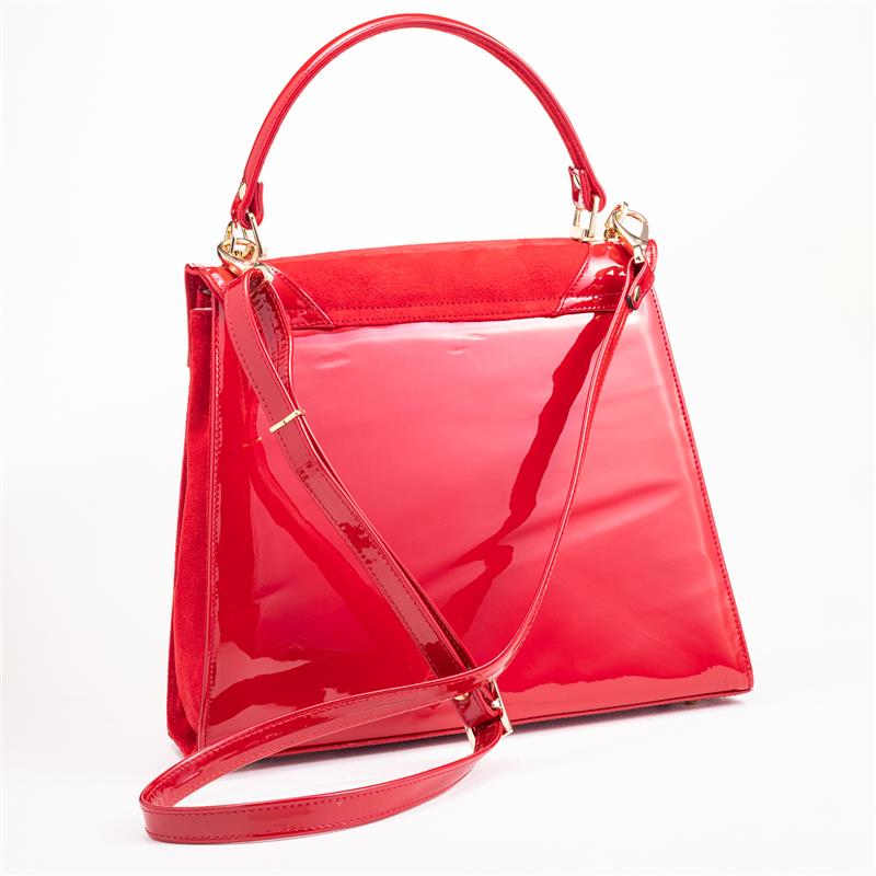 Red Velvet Handbag