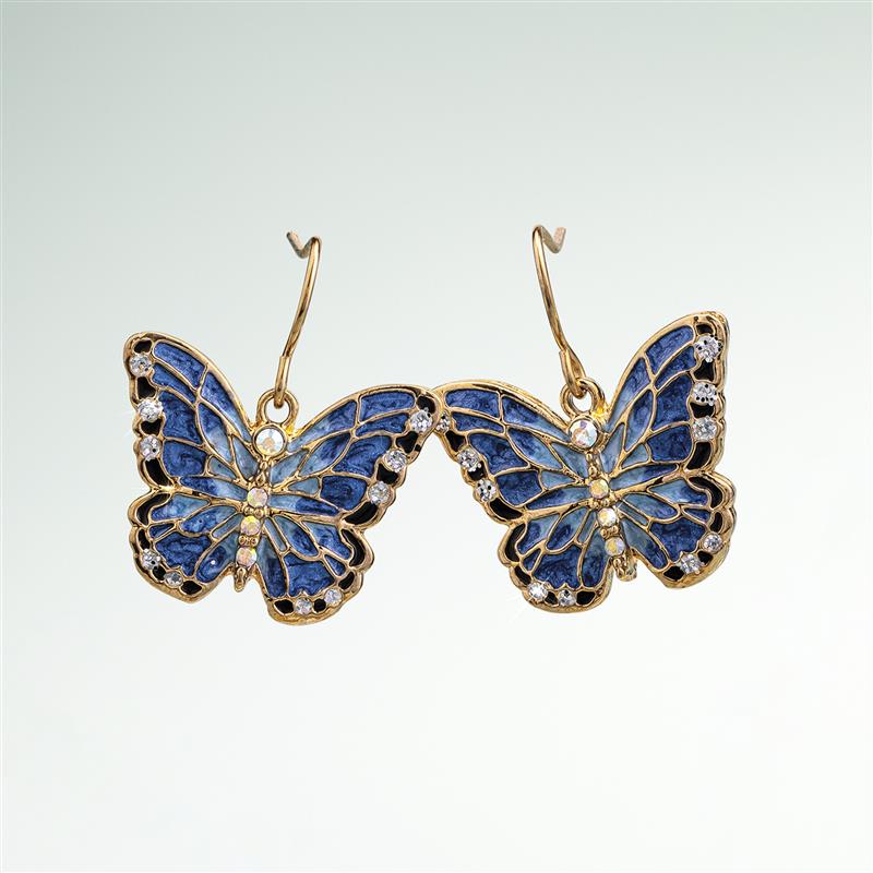 Flying Flower Butterfly Earrings