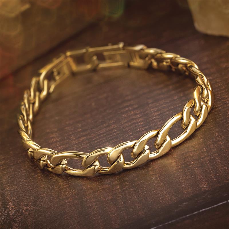 Buy ZIVOM® Italian Stainless Steel 18K Gold Rhodium Finish Magnetic Bracelet  Men at Amazon.in