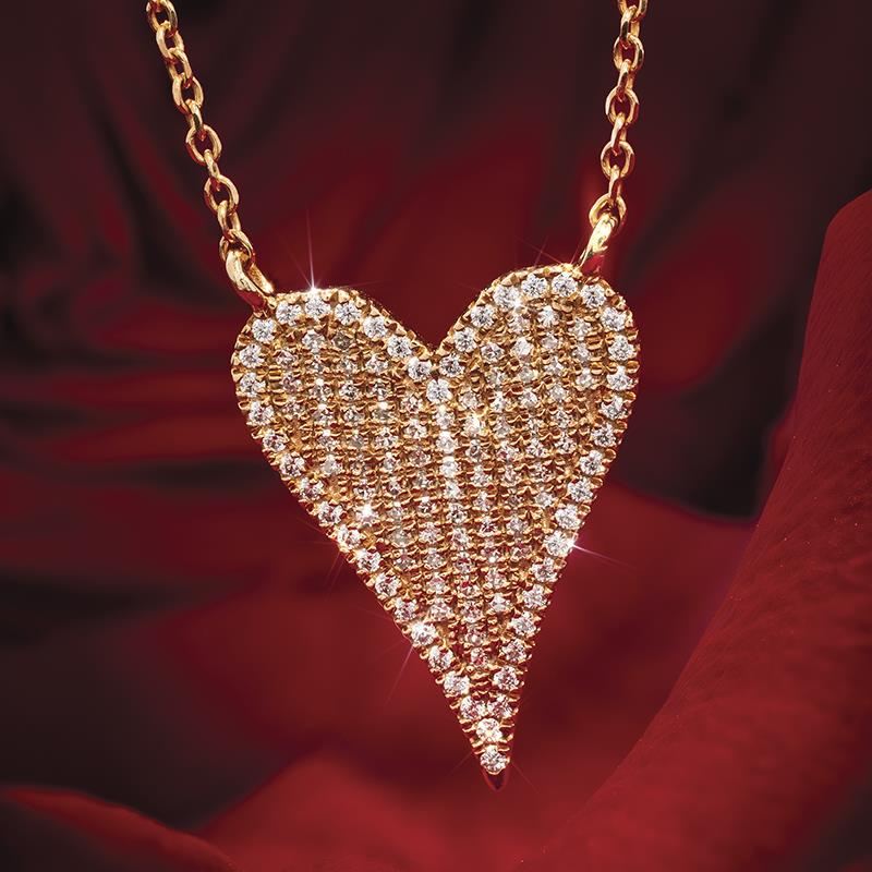 Heart on Fire Diamond Necklace