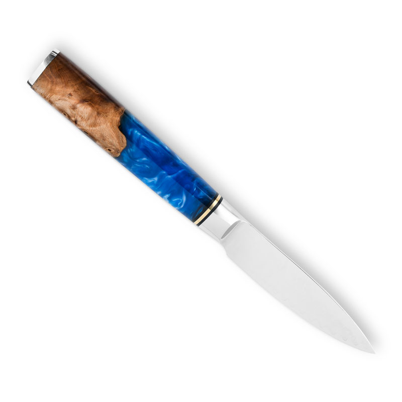 Blue Damascus Chefs Paring Knife