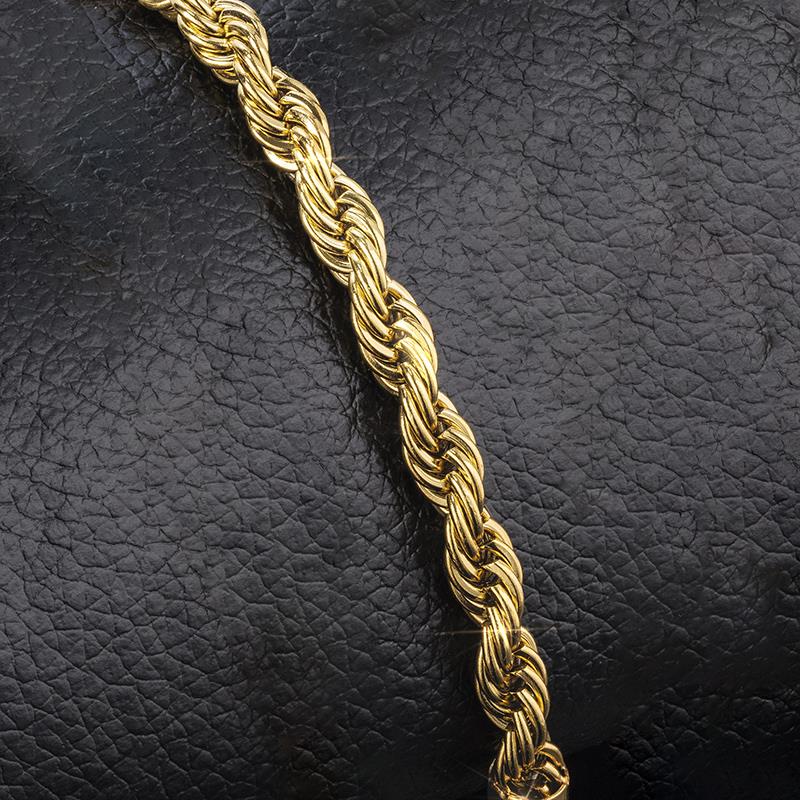 Men's Rope Chain Necklace & Bracelet