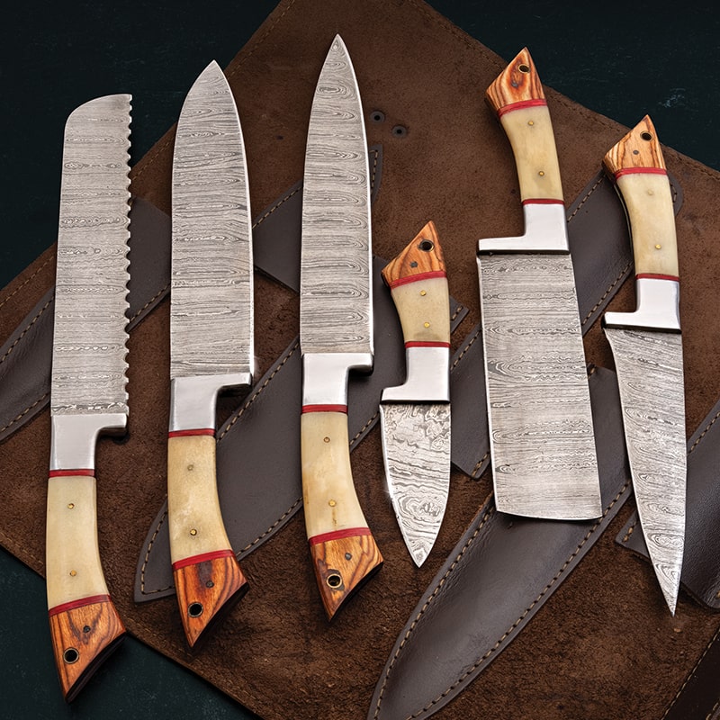 Damascus Chef's Knife (Set of 6)