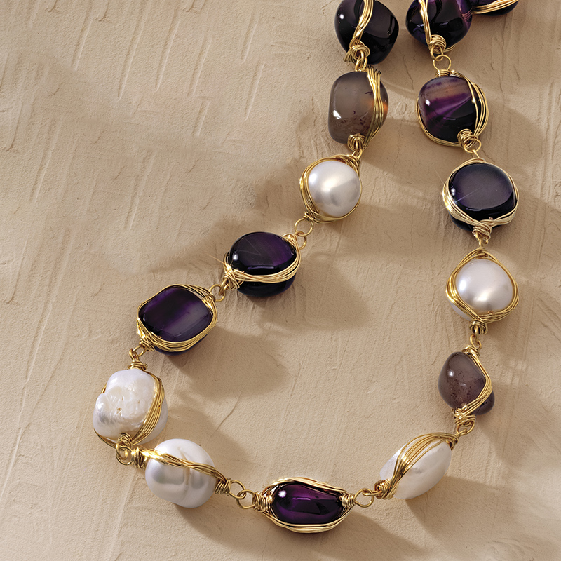 La Perla Viola Necklace, Bracelet and Earrings