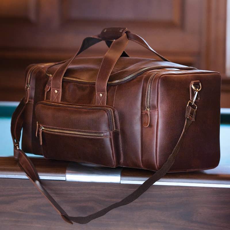 Men's Essential Leather Duffle