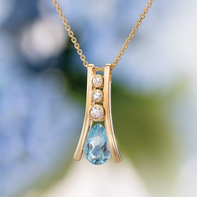 Azzurro Blue Topaz Necklace