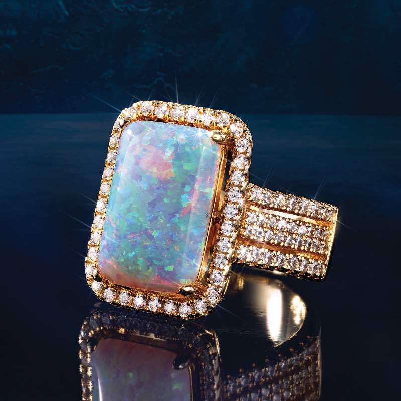 Allure Opal Ring and Earrings