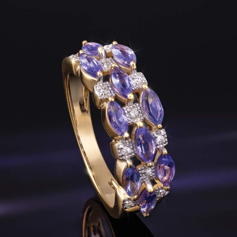 Koani Tanzanite Ring and Earrings Set