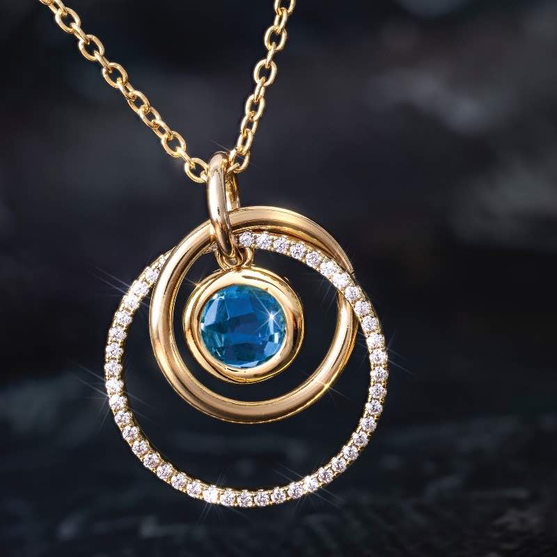 Galileo Blue Topaz Necklace