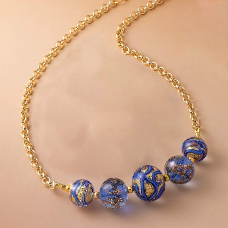 Ca D'Oro Murano GlassNecklace, Bracelet and Earrings