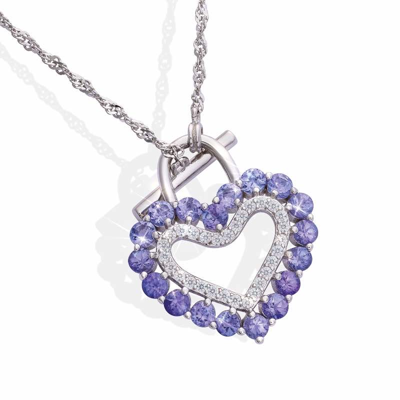 Tanzanite Heart Necklace