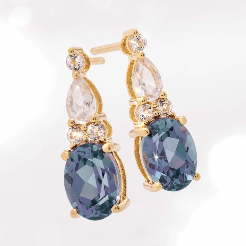 Moonlight Alexandrite Earrings