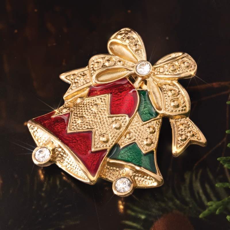 Festive Brooch (Bells)