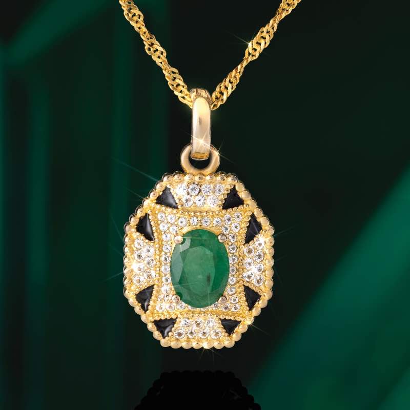 Zambian Star Emerald Necklace