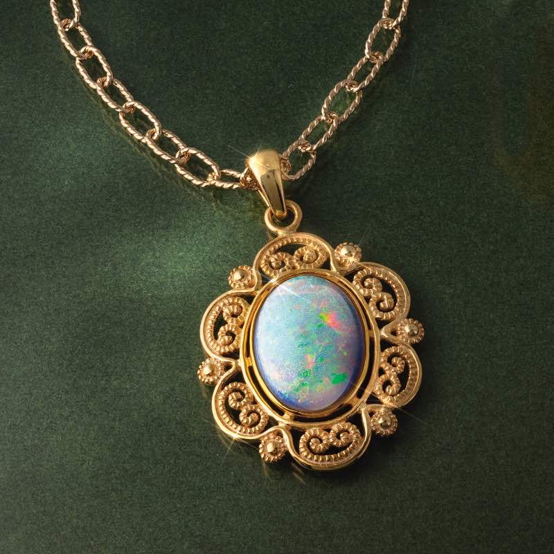 Desert Bloom Opal Pendant