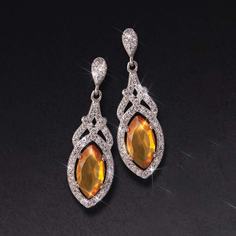 Shopkeeper's Citrine Necklace & Earrings