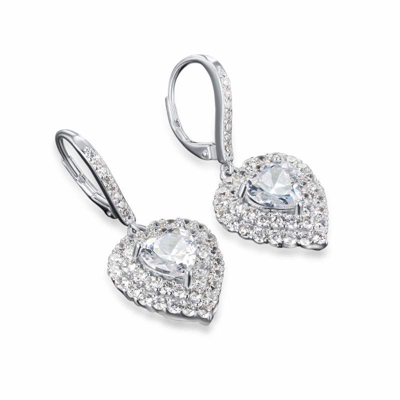 Luminous Heart DiamondAura Earrings