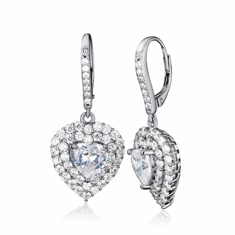 Luminous Heart DiamondAura Earrings