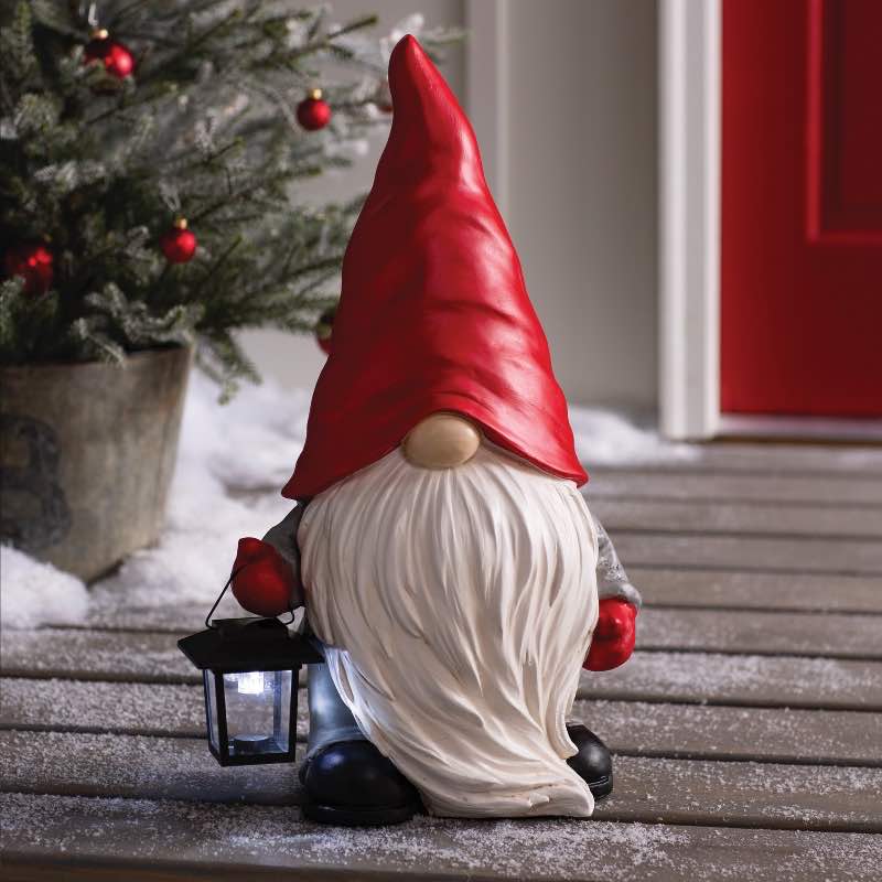 Gnome with Solar Lantern