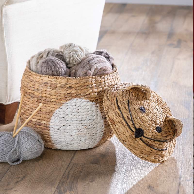 Woven Cat Storage Basket