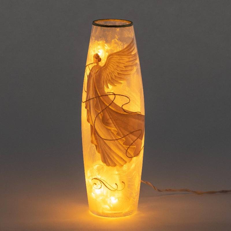 Pre-lit Angel Vase