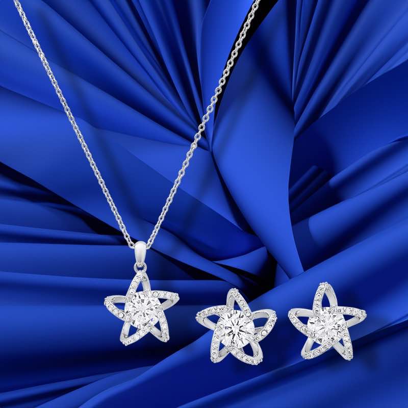 Starry Night Radiance Necklace & Earrings