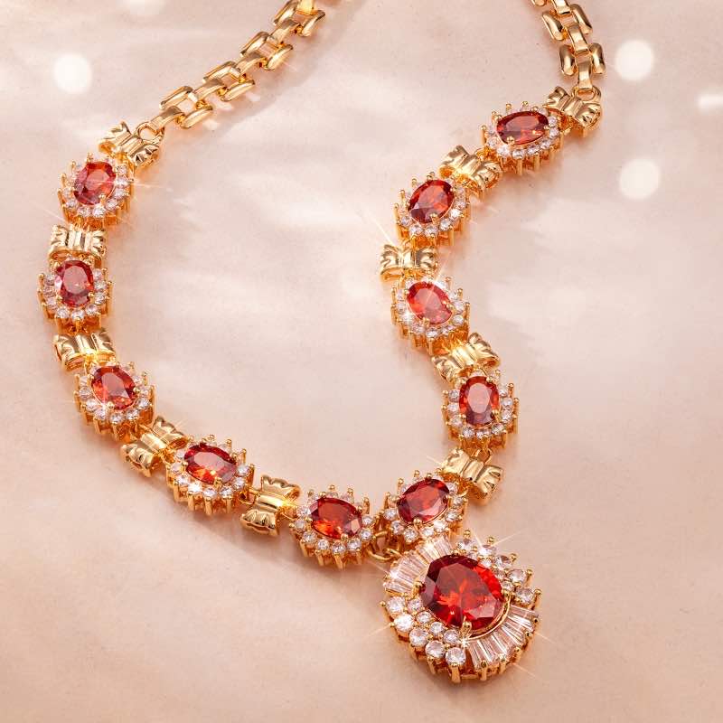 Ruby Red Romance Necklace