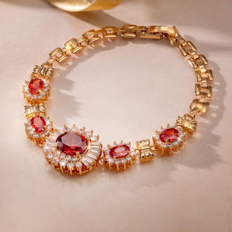 Ruby Red Romance Bracelet