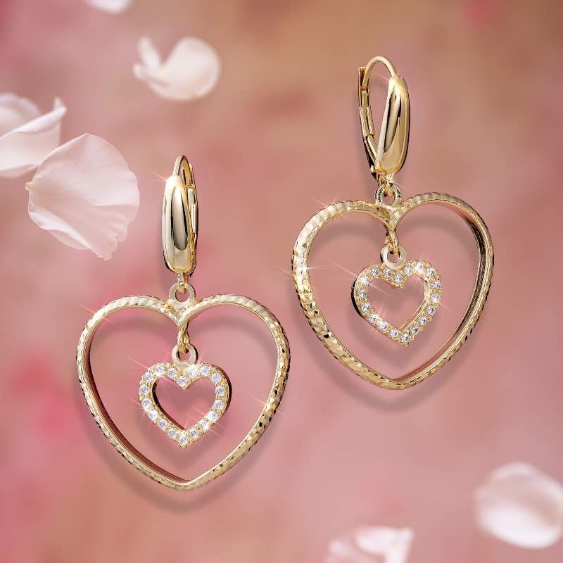 San Gimignano Heart Earrings