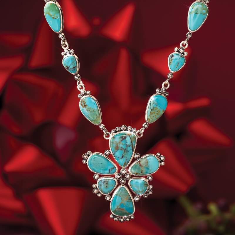 Desert Blossom Turquoise Necklace