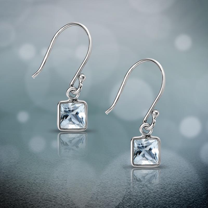 Women's Aquamarine Dangle Earrings