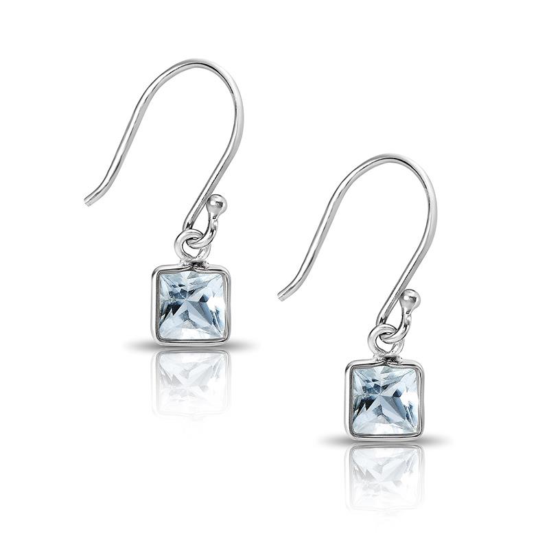 Women's Aquamarine Dangle Earrings