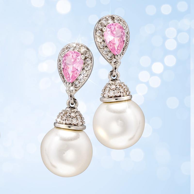 Drop Earrings (Pink)