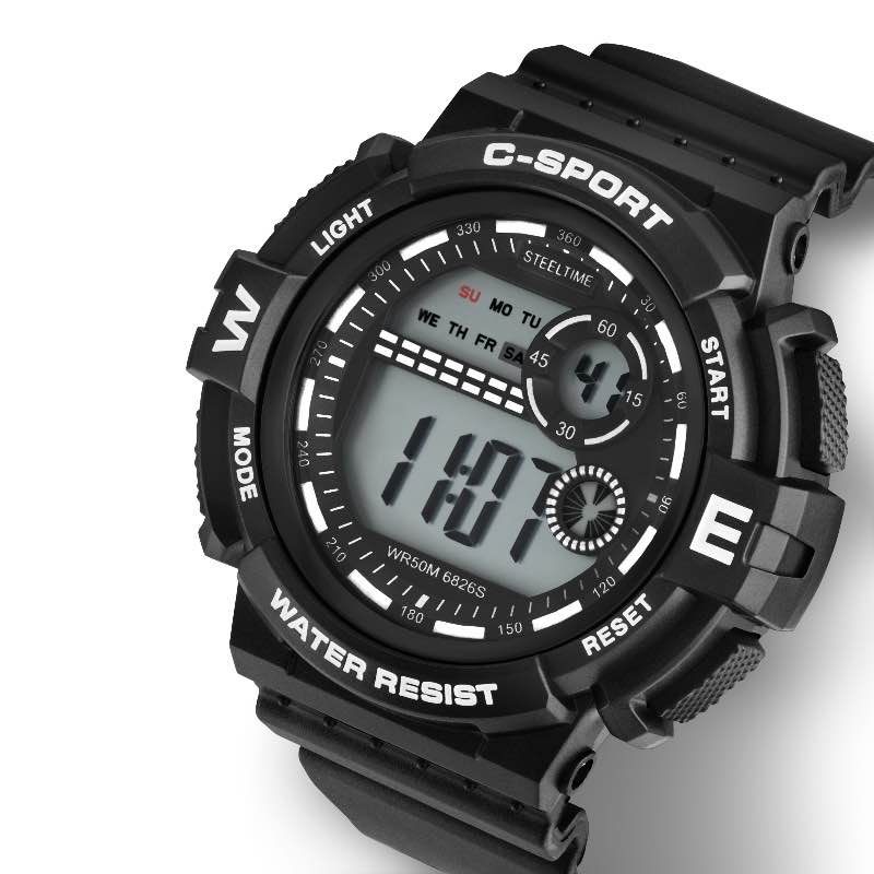 Noire Digital Sport Watch