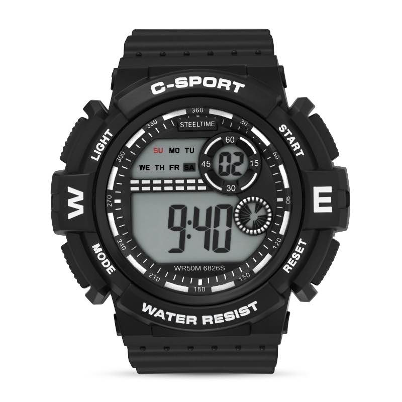 Noire Digital Sport Watch