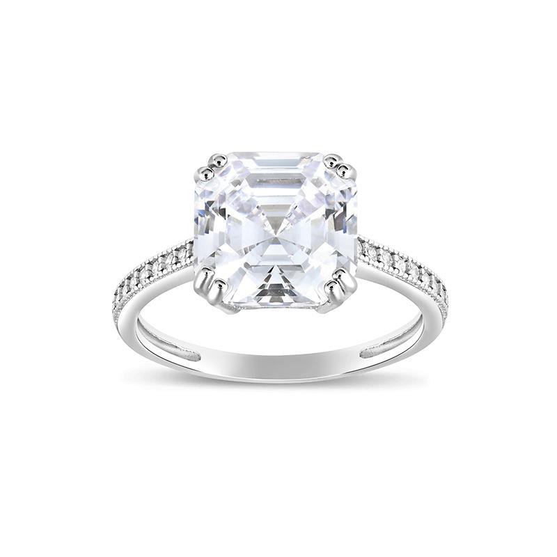 2.00 Ct. Asscher Cut Solitaire Engagement Ring Set G Color VS1 GIA Cer –  Kingofjewelry.com
