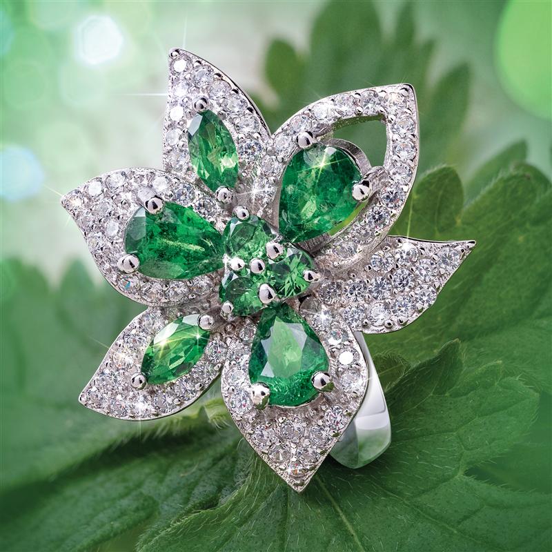 Green in Bloom Ring