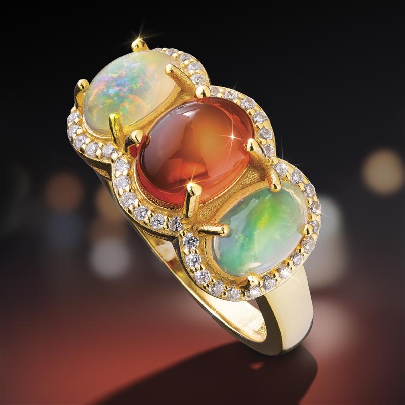 YULEM Mexicro Orange Opal Citrine Cluster Ring 5x7mm Silver 925 Jewelry  From Ednaingrid, $36.31 | DHgate.Com
