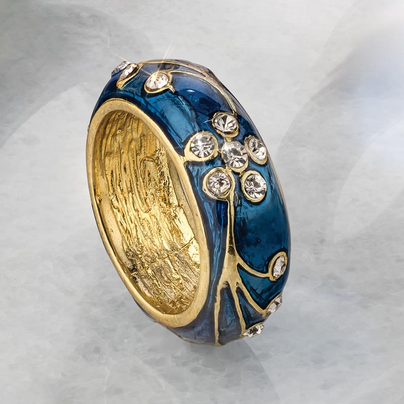 Blue Splendide Nouveau Ring