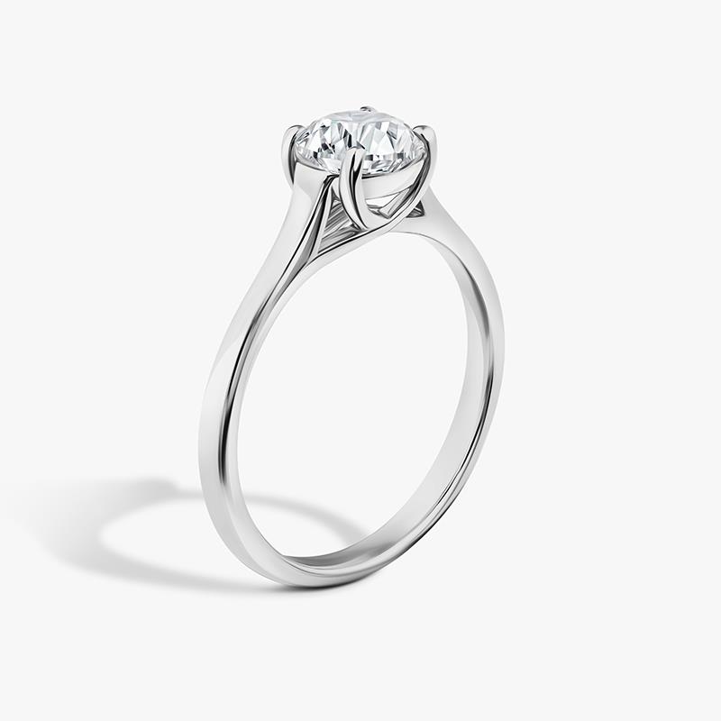 New Earth Lab Diamond Solitaire Ring 1 ct (14k white gold)