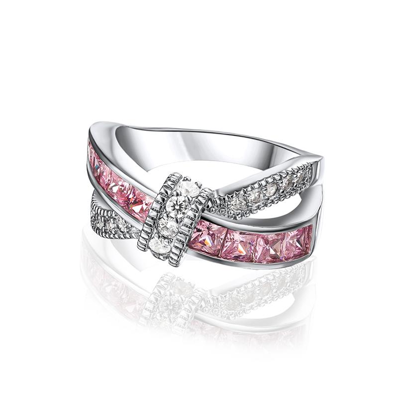 DiamondAura Pink Bow Ring